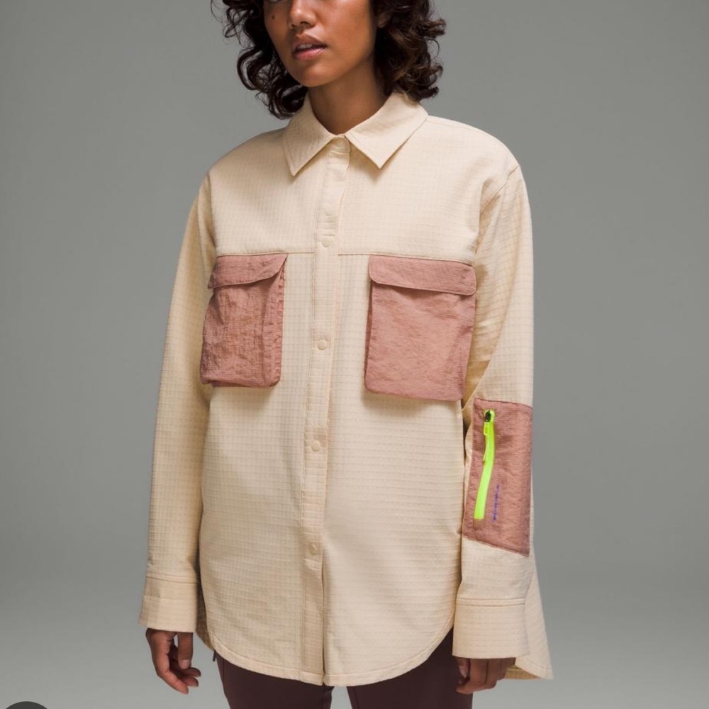 Grid Fleece Hiking Overshirt